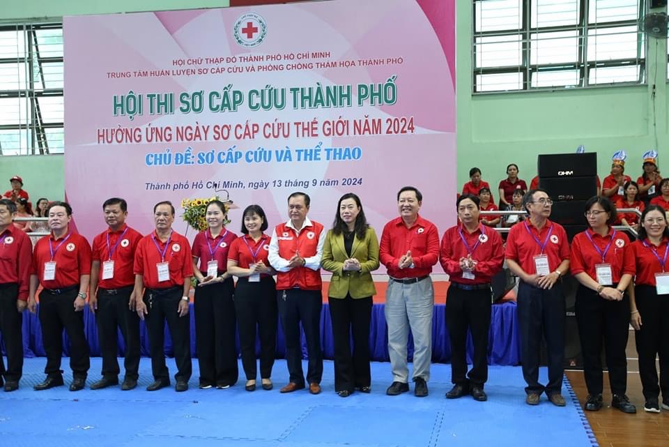 Hoạt động hưởng ứng kỷ niệm Ngày sơ cấp cứu thế giới năm 2024 và hội thi Sơ cấp cứu cấp Thành phố năm 2024