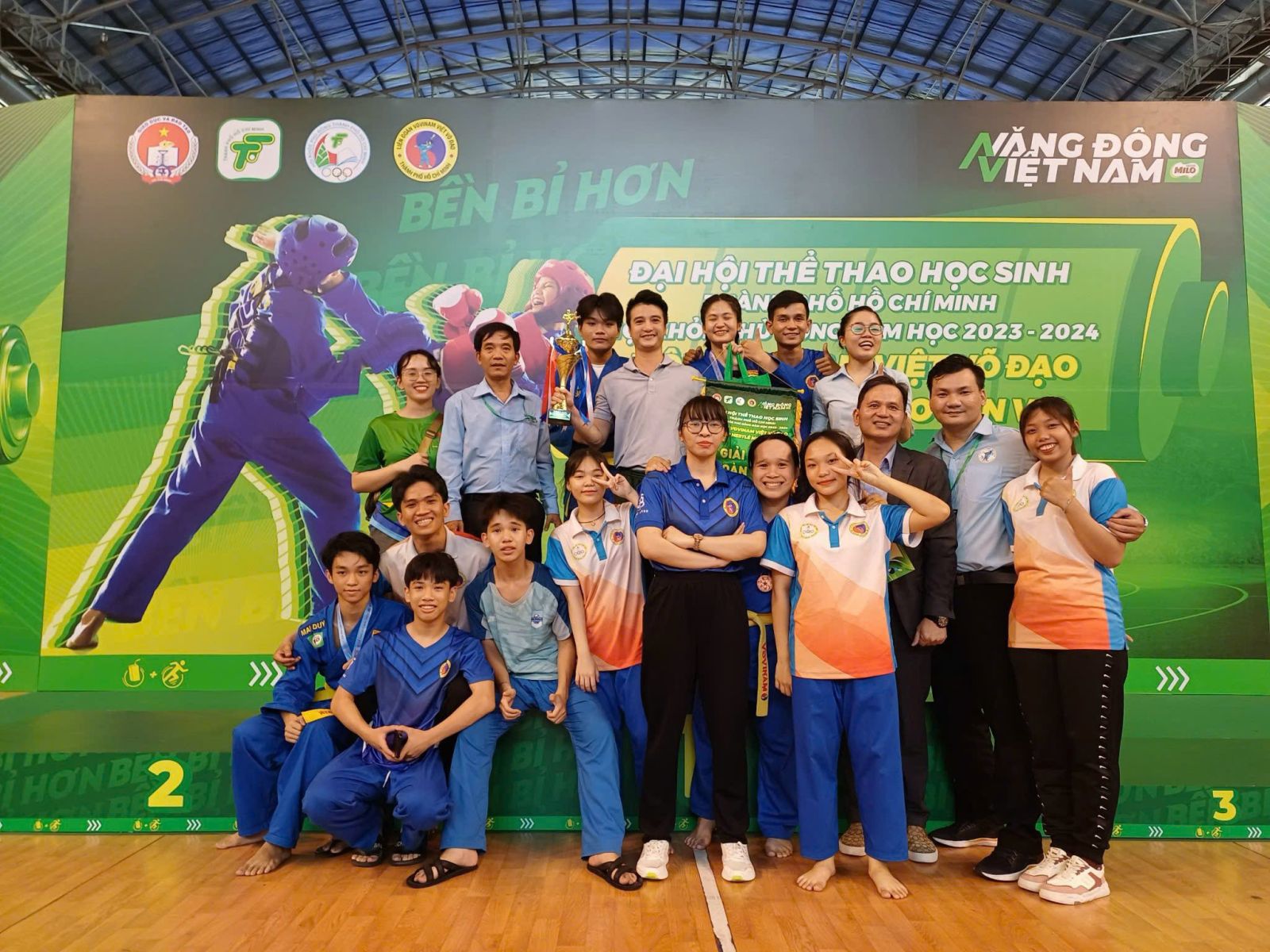 Đại hội thể thao học sinh - Hội khỏe Phù Đổng TPHCM năm học 2023 - 2024 môn Vovinam