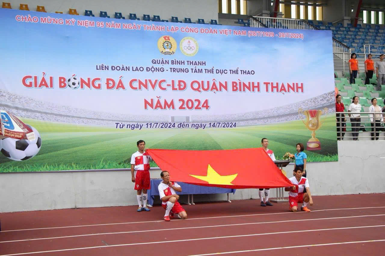 Tổ chức giải bóng đá CNVC-LĐ quận Bình Thạnh năm 2024