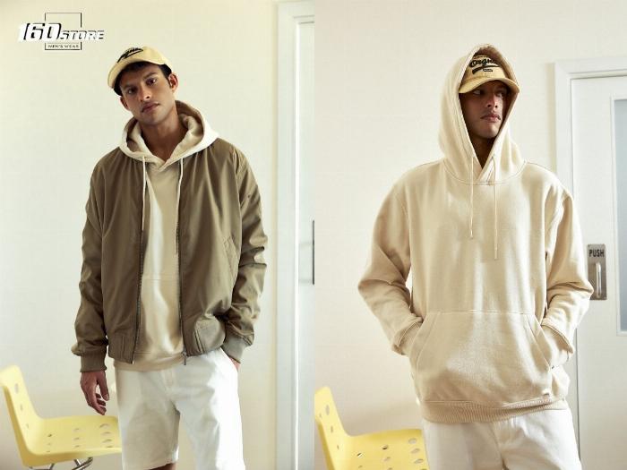 Phong cách streetwear bụi bặm với hoodie và quần thể thao