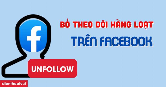 Minh họa không có thông báo khi bỏ theo dõi trên Facebook