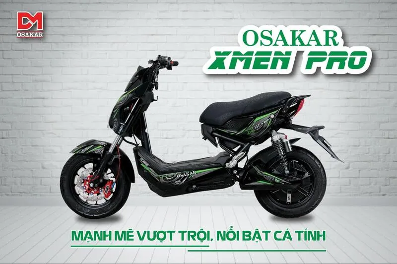 Xe điện OSAKAR Xmen Pro với thiết kế hầm hố, mạnh mẽ thu hút ánh nhìn trên mọi cung đường