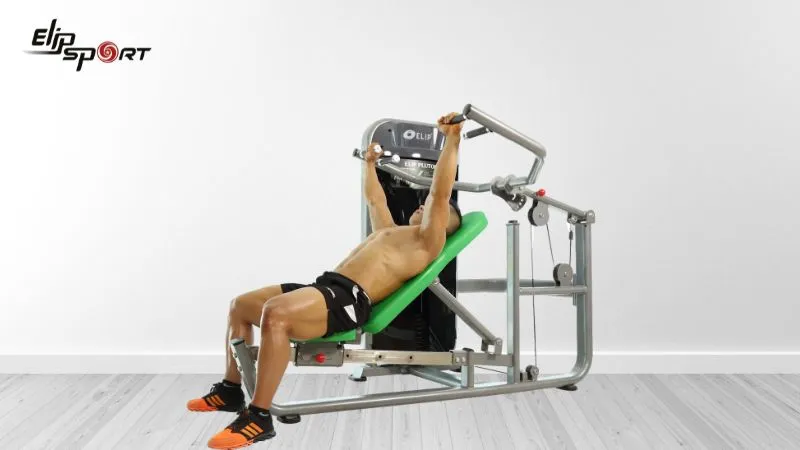 Ghế đẩy ngực trên