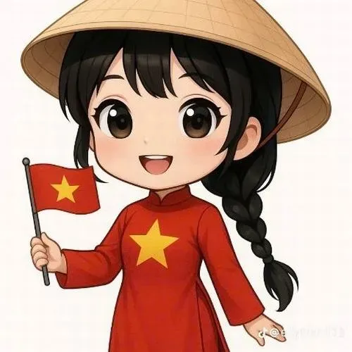 Ảnh Nhân vật gồm má hồng tô má hồng đậm trông thật đáng yêu