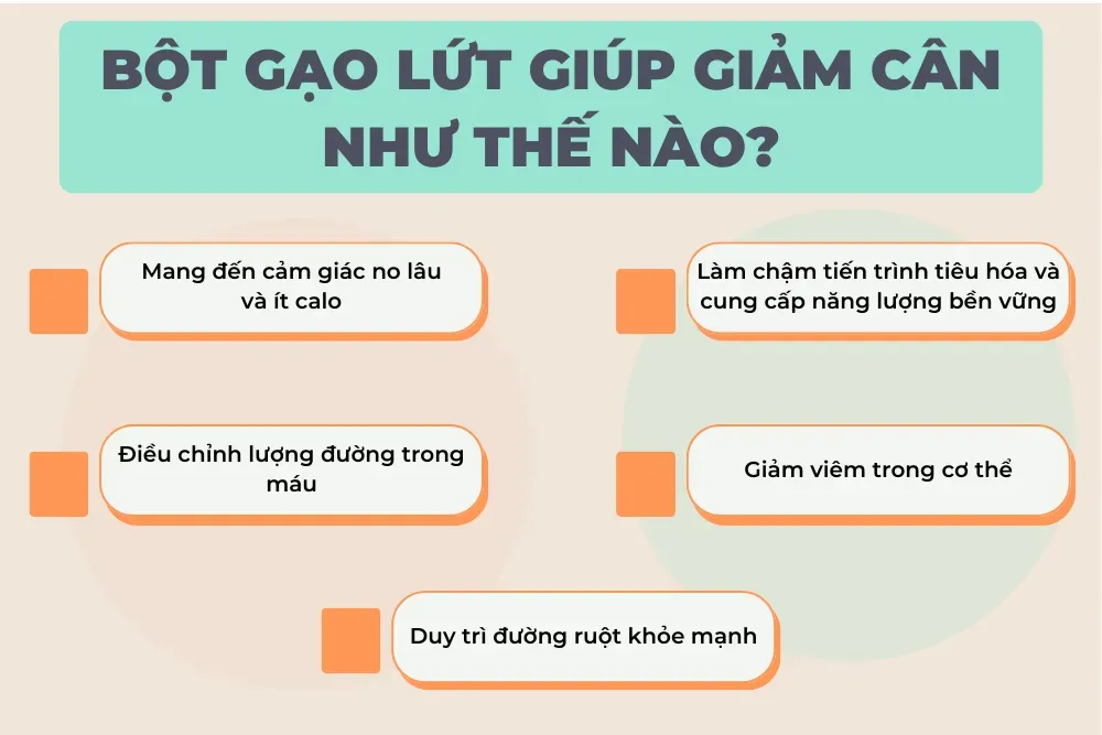 cách làm bột gạo lứt giảm cân