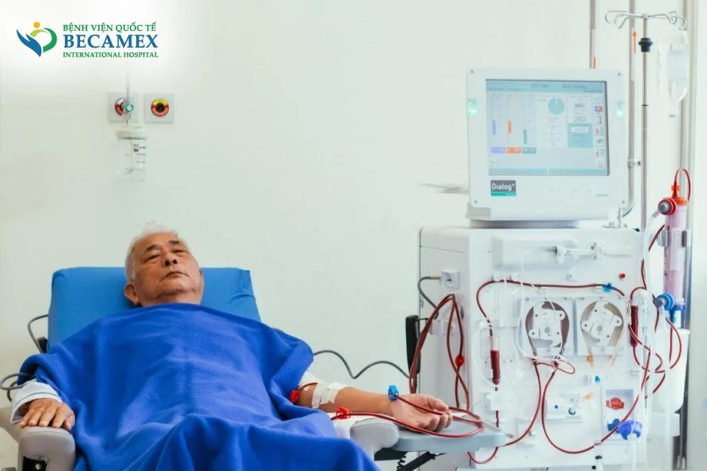 Thiết bị chạy thận HDF-online tại Bệnh Viện Quốc Tế Becamex