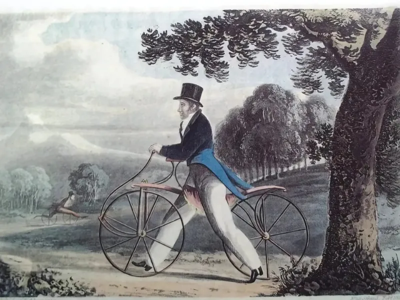 Chiếc xe đạp đầu tiên được cho là phát minh của Baron von Drais