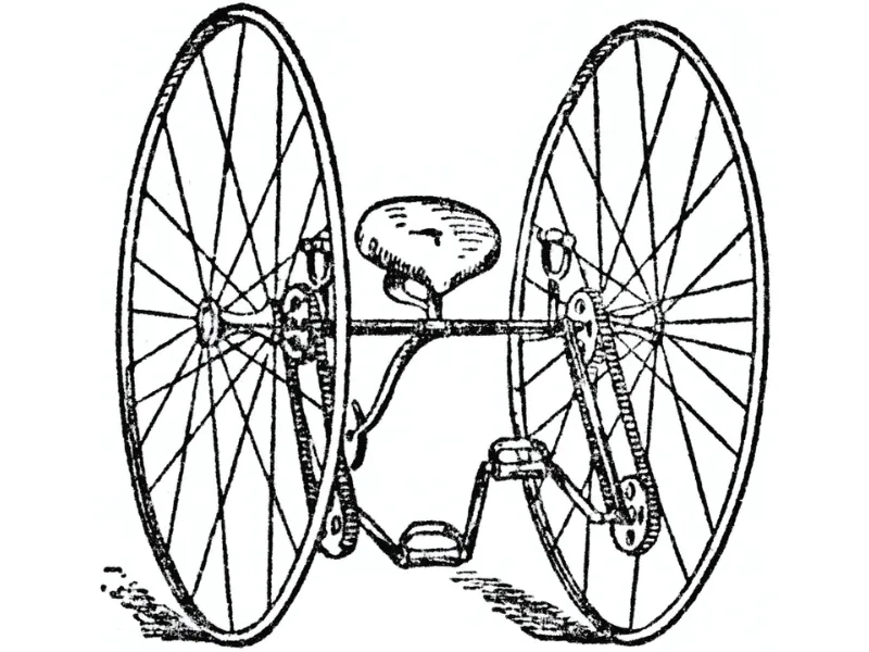 Chiếc xe đạp đầu tiên trên thế giới được thiết kế đặc biệt là chiếc xe Dicycle