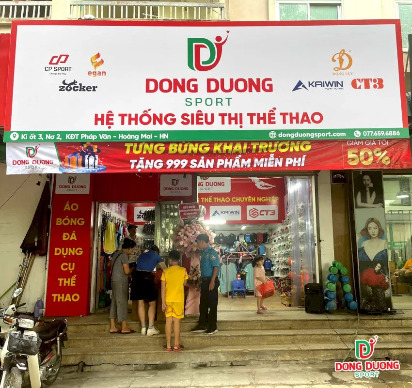 Đông Dương Sport kinh doanh theo mô hình siêu thị thể thao