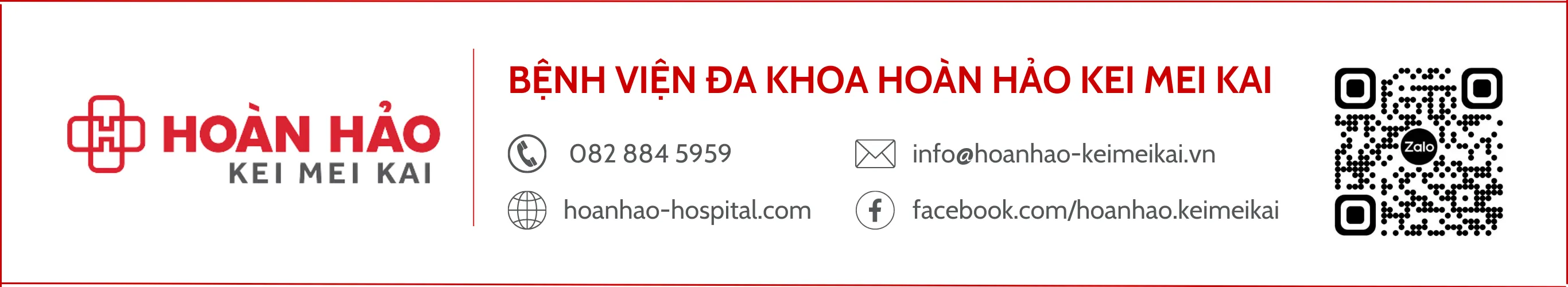 Logo Bệnh viện Đa khoa Hoàn Hảo Kei Mei Kai đối tác huấn luyện sơ cấp cứu 2026