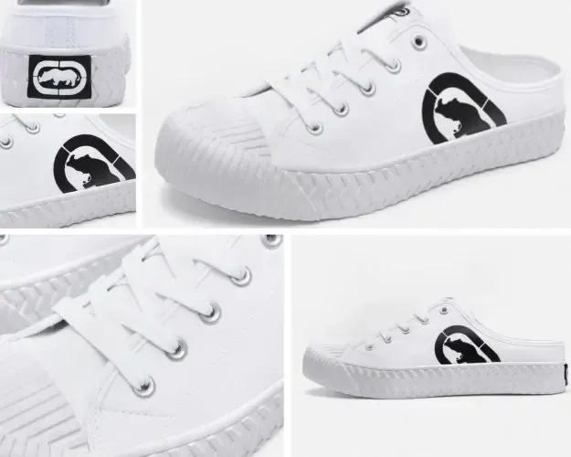 Giày sục thể thao nữ Ecko Unltd trắng tinh khôi