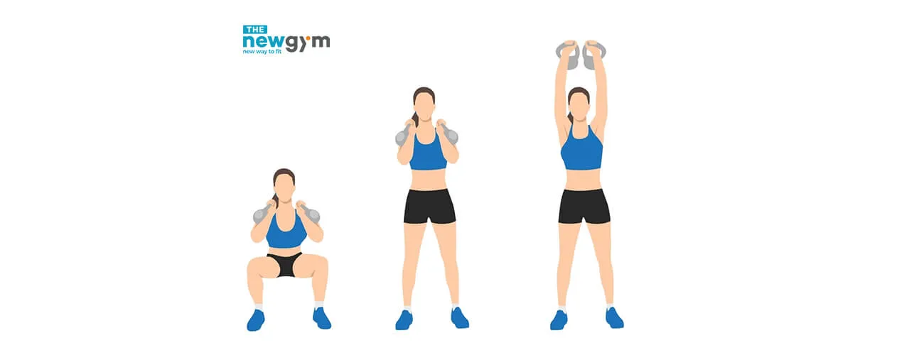 Kettlebell clean and press rèn sức mạnh bùng nổ cho người mới tập gym