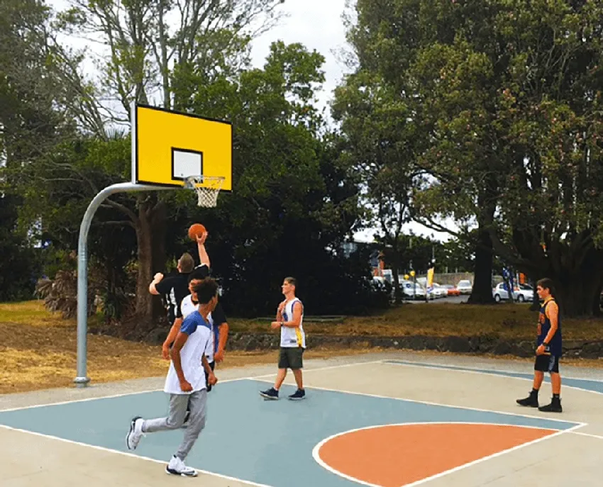 Kích thước sân bóng rổ THCS, THPT