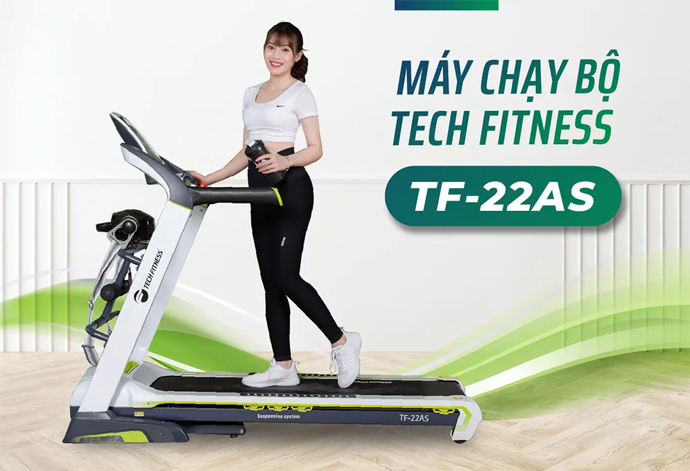 Máy chạy bộ Tech Fitness TF-22AS đa năng