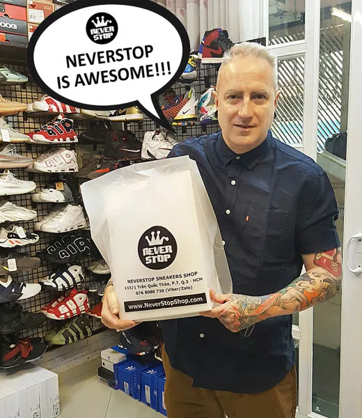 Hình ảnh khách hàng tại NeverStopShop | Shop giày sneakers thể thao HCM