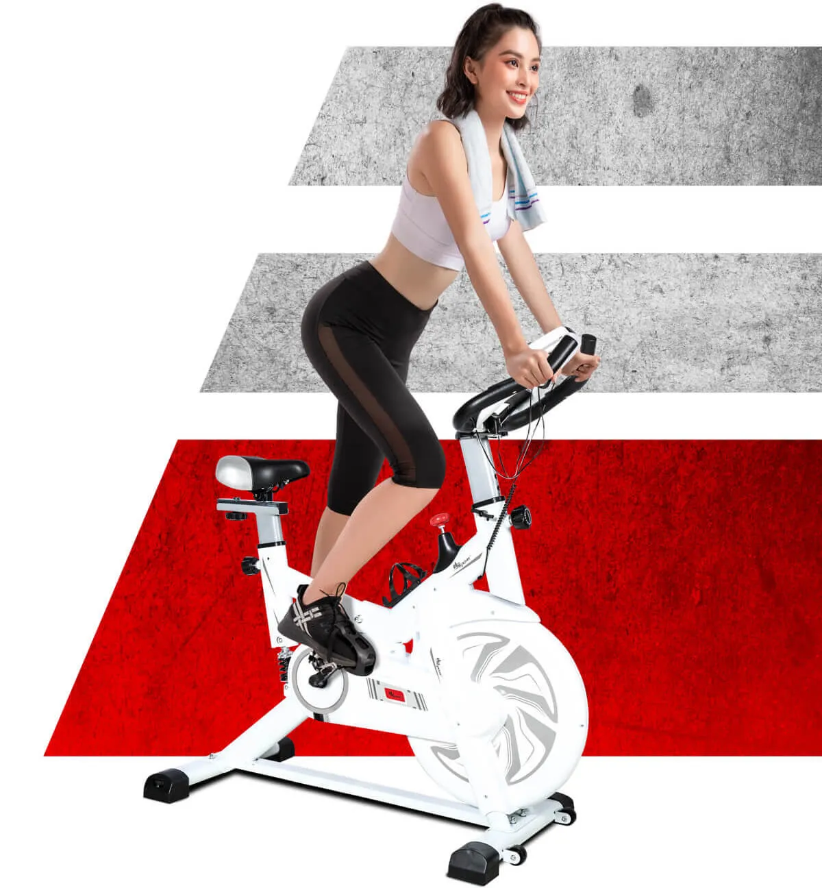 xe đạp tập thể dục tại chỗ thiết kế phù hợp vóc dáng người Việt