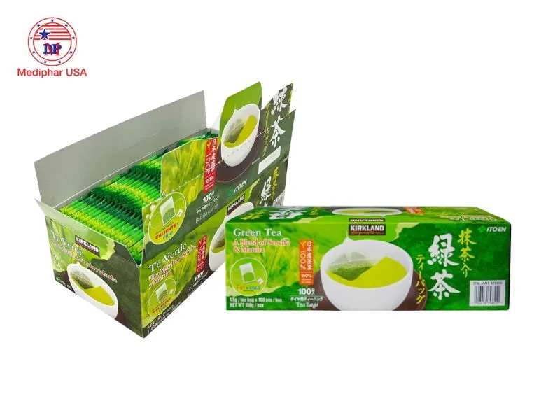 Trà KirkLand Green Tea A Blend Of Sencha & Matcha của Mỹ