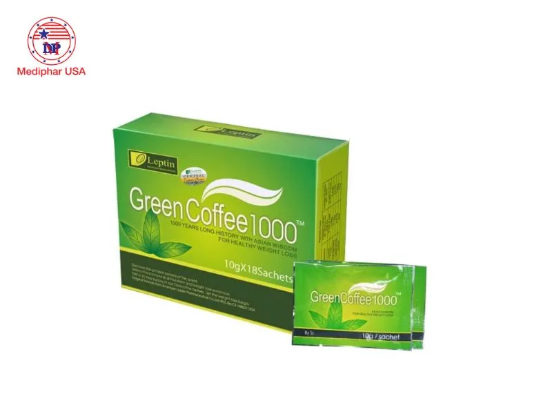 Trà Leptin Green Coffee 1000 giảm cân của Mỹ