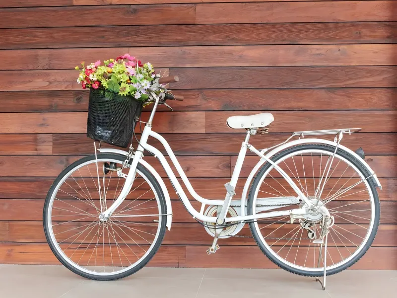 Xe đạp dùng để trang trí