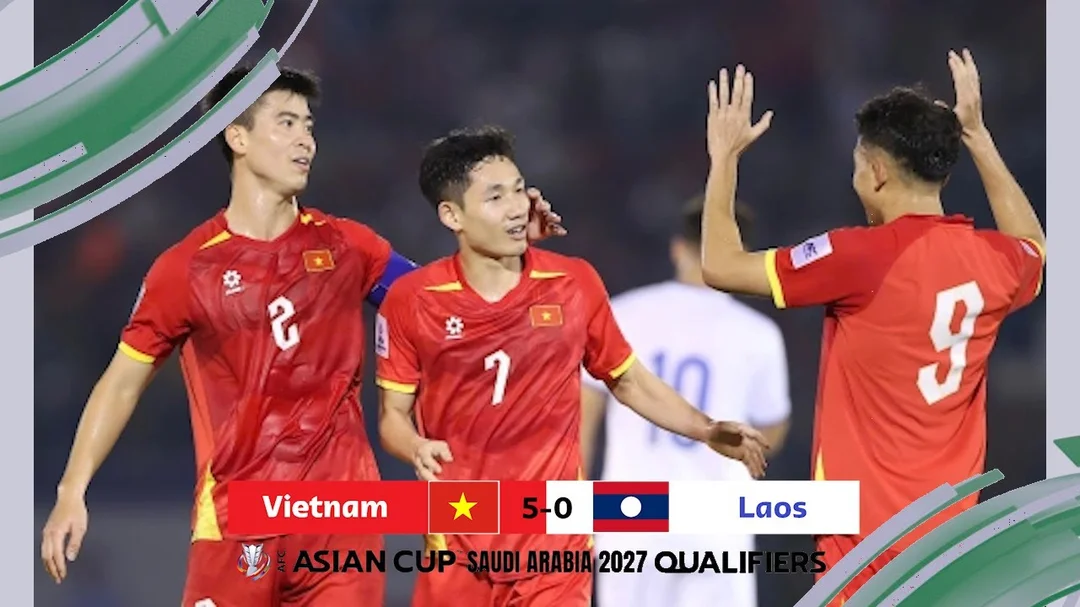 Highlights trận Việt Nam 5-0 Lào tại sân Gò Đậu